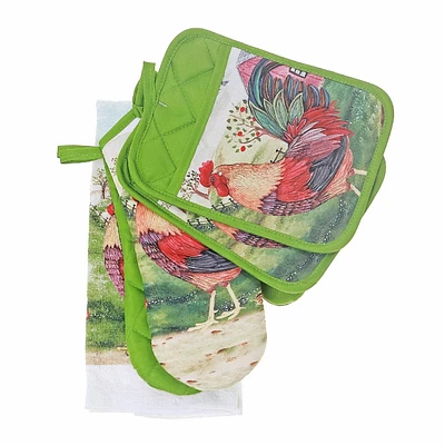 Roosters De 5 Pc Kitchen Set