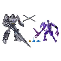 Transformers Generations War for Cybertron, emballage avec spoiler (divulgâcheur) inspiré de la trilogie, classe Leader, dès 8 ans, 17,5 cm