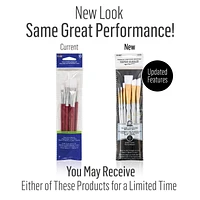 Plaid 10 Piece White Nylon Brush Set, 10 piece paint brush set