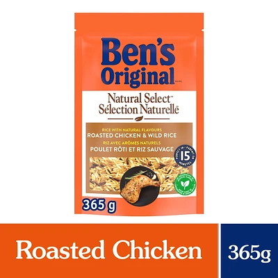 BEN'S ORIGINAL NATURAL SELECT Roasted Chicken Flavour & Wild Rice, 365g pouch, Perfect Every Time™