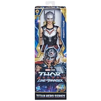 Marvel Avengers Titan Hero Series Thor: Love and Thunder, figurine Mighty Thor de 30 cm avec accessoire, jouet pour enfants à partir de 4 ans