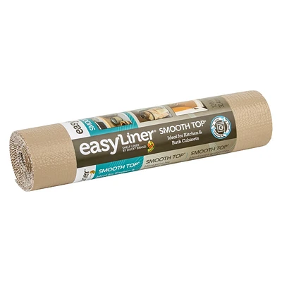 Smooth Top EasyLiner Brand Shelf Liner, Taupe, 12 in. x 10 ft., Multiple Sizes available