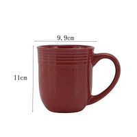 Tasse en grès émaillé rouge Mainstays Glace couleur avec grès