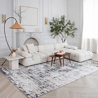 Rug Branch Atlas Classic Indoor Area Rug, White Beige, Modern - Living Room, Bedroom, Dining Room