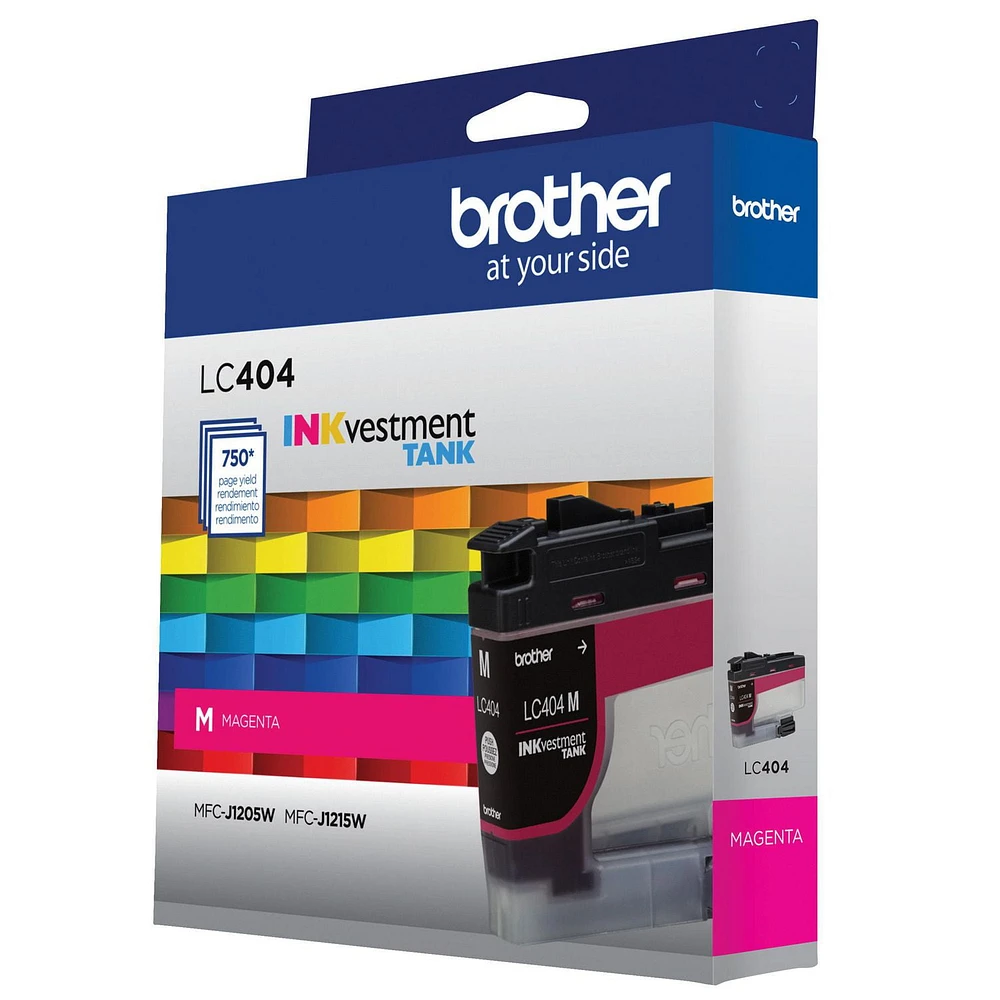 Brother Genuine LC404MS Standard-Yield Magenta Ink Cartridge, Brother Genuine LC404MS Standard-Yield Magenta Ink Cartridge