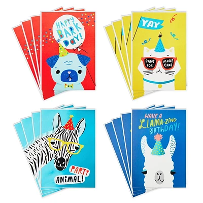 Hallmark Birthday Cards Assortment,  (Party Animals)