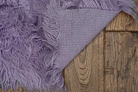 Tapis Nouveau Flokati 1400 gr de 5' x 8', Violet Pastel