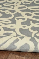 Tapis Capri Sasha gris clair & os de 6 pi 5 po x 9 pi 3 po
