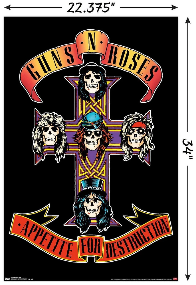 Guns N' Roses - Cross Wall Poster