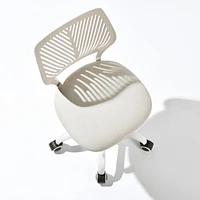 Homy Casa Office Chair - Adjustable Height Task Chair with Breathable Ergonomics Backrest Upholstery for Student Teen