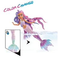 Poupée-mannequin sirène à couleur changeante Mermaze Mermaidz, Kishiko, avec accessoires