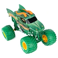 Monster Jam, Monster truck Dragon officiel, véhicule en métal moulé à collectionner, échelle 1:24, Jouets pour garçons à partir de 3 ans