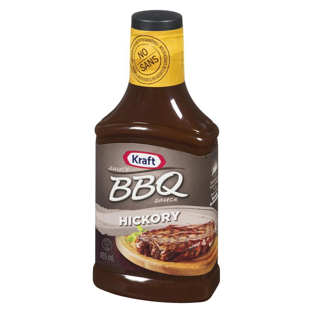 Kraft BBQ Sauce, Hickory, 455mL