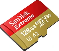 SanDisk Extreme® microSDXC™ UHS-I card, 128GB, with A2 performance - SDSQXA1-128G-CW6MA, MicroSD Card 128GB