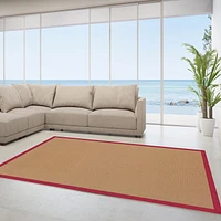 Tapis Athena liège et rouge 8 pi 9 po x 12 pi