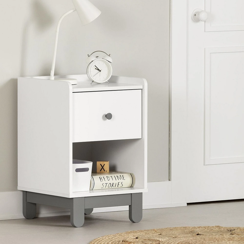 1-Drawer Nightstand from the collection Bebble South Shore
