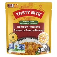 TASTY BITE BOM POT - FRENCH Plat indien de Pommes de terre de Bombay TASTY BITE entièrement naturel (285 g)