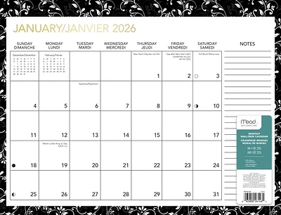 Mead® Family Planning Calendar 2026