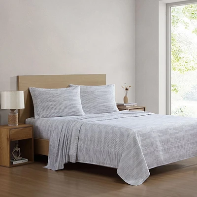 Ensemble de draps SOCIAL STANDARD by sanctuary, Microfibre Recyclé, Infroissable, Respectueux de la Nature et Entretien Facile
