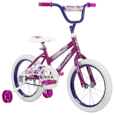 Sea Star de Huffy, 16 pouces, vélo pour filles avec roues d'entraînement, violet 4-6 ans