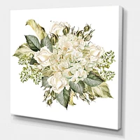Designart Beau Bouquet Avec Hudrangea et Roses Art mural sur toile
