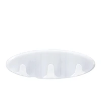 Crochet à usages multiples pour la salle de bain BATH21-EF CommandMC, grand, givré, 2,3 kg (5 lb), 1 crochet, 2 bandes résistant à l’eau
