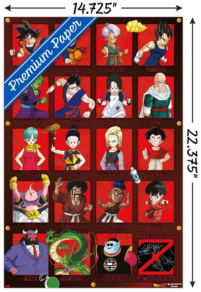 Dragon Ball Z - Anniversary Wall Poster