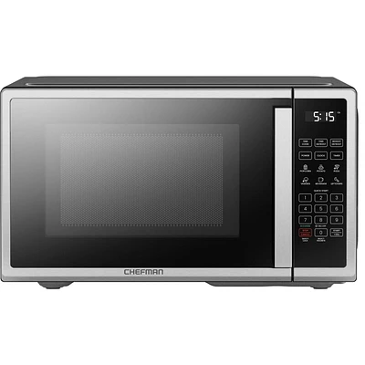 Four à micro-ondes de comptoir Chefman 20L (0.7 Cu ft), 700 Watts - Acier inoxydable, Nouveau
