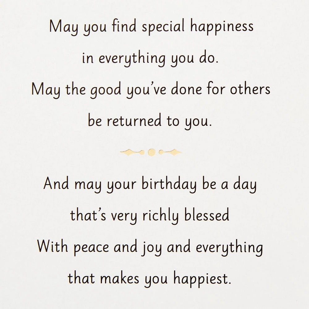 Hallmark Golden Thread Birthday Card (A Birthday Wish)