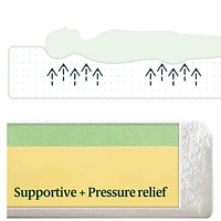 Matelas en mousse à mémoire de forme Zinus 8" Green Tea ActivFresh, Bed-in-a-Box avec emballage compact WONDERBOX, certifié CertiPUR-US