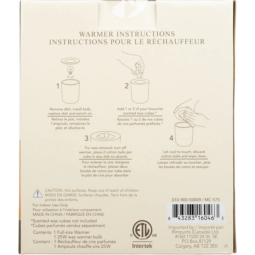 ScentSationals, Full Size Warmer, Evelyn, 25 Watt Bulb