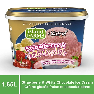 Island Farms Strawberry and White Chocolate Ice Cream