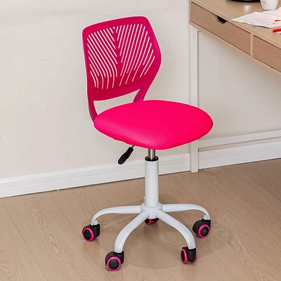 Homy Casa Office Chair - Adjustable Height Task Chair with Breathable Ergonomics Backrest Upholstery for Student Teen