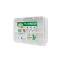Verka Green Line 6 Compartment Tray_en, 40 pieces