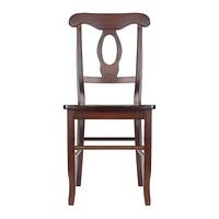 Clayton 3-PC Set Drop Leaf Table with 2 Keyhole Back Chairs