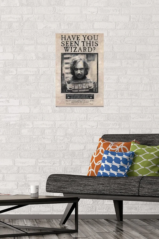 The Wizarding World: Harry Potter - Sirius Black Wanted Poster Wall Poster, 22.375" x 34"