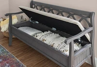 Harland Storage Bench, Grey
