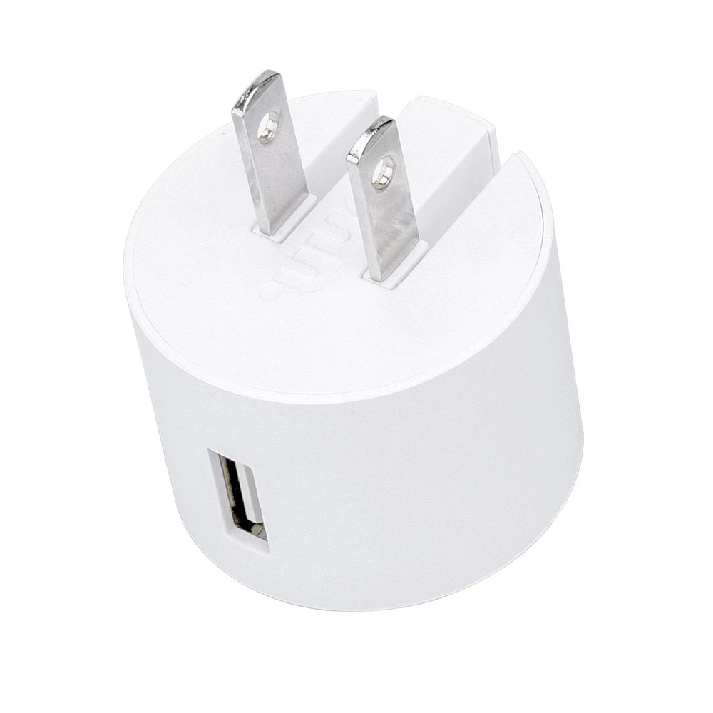 onn. 2.4 Amp Foldable USB Wall Charger, Travel Friendly, Folds 90˚