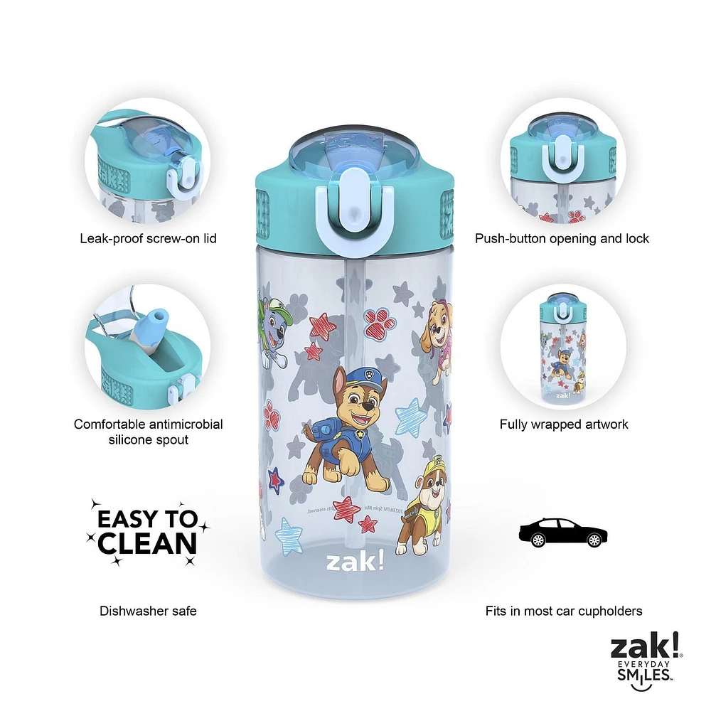 Zak Designs Paw Patrol 16oz Park Bottle, Paw Patrol 16oz Park Bottle