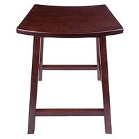 Tabouret de comptoir Katashi 24 po en forme d'éventail fini noyer
