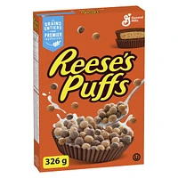 Reese's Puffs Breakfast Cereal, Peanut Butter Chocolate, Whole Grains, 326 g, 326 g