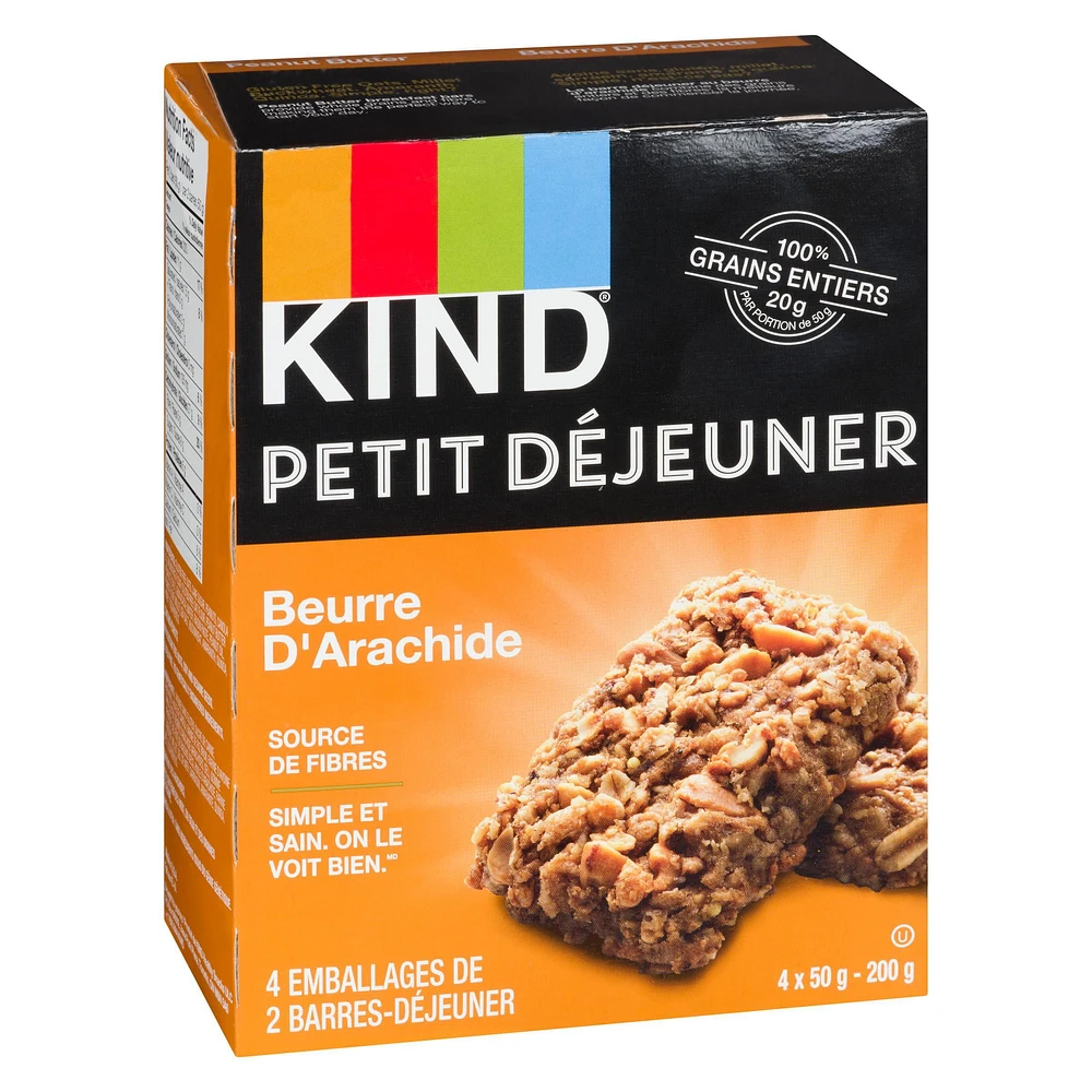 Kind Breakfast Bar - Peanut Butter, 4 x 50g