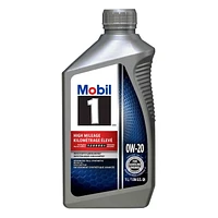 Mobil 1™ High Mileage Full Synthetic Motor Oil 0W-20, 1 L