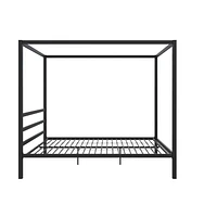 DHP Modern Metal Canopy Bed, Queen, Black