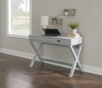 Posey Grey Writing Desk