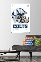 NFL Indianapolis Colts - Drip Helmet 20 Wall Poster, 22.375" x 34"