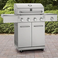 Kenmore - Gril à gaz à 4 brûleurs et brûleur latéral SEARING - Tout en acier inoxydable