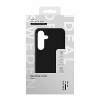 Ideal of Sweden Étui en Silicone Compatible avec MagSafe Noir pour Samsung Galaxy S25/Galaxy S24