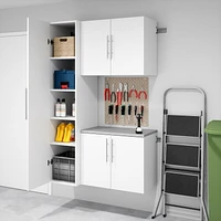 Prepac Black HangUps Work Storage Cabinet Set S - 3pc