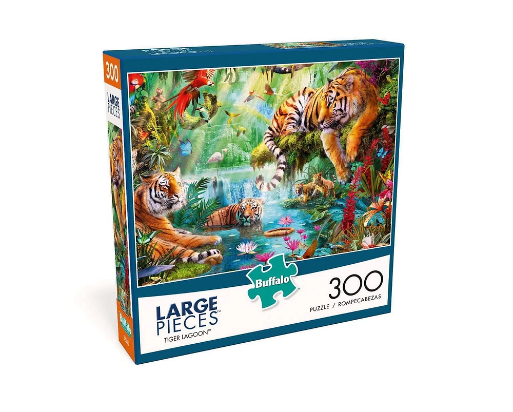 Buffalo Games Large Pieces Tiger Lagoon 300 Piece Jigsaw Puzzle